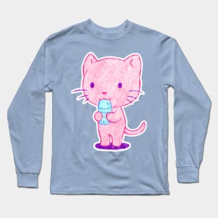 Fishy Cat Long Sleeve T-Shirt